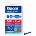 Itw Brands Tapcon Concrete Screw, Hex 24200